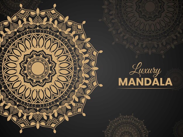 Diseño de fondo de mandala de lujo