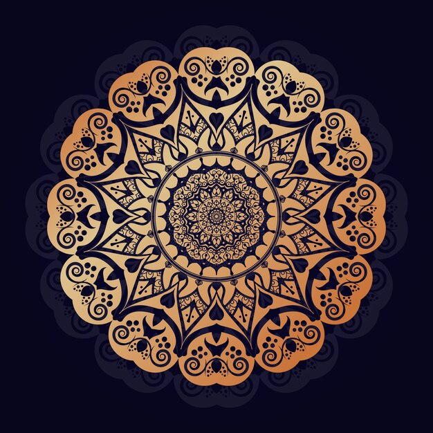 Diseño de fondo de mandala de lujo