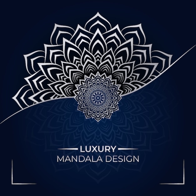 Diseño de fondo de mandala de lujo