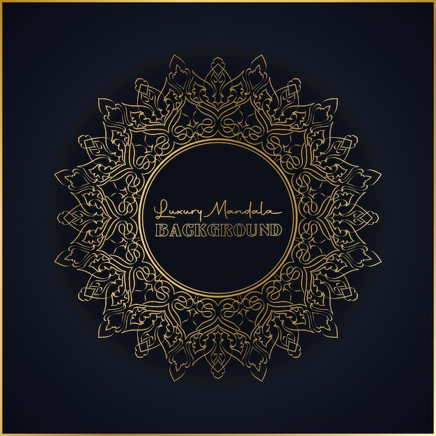 Diseño De Fondo De Mandala De Lujo