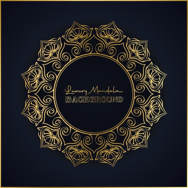 Diseño De Fondo De Mandala De Lujo