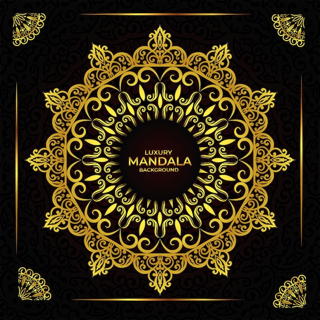 Diseño de fondo de mandala de lujo