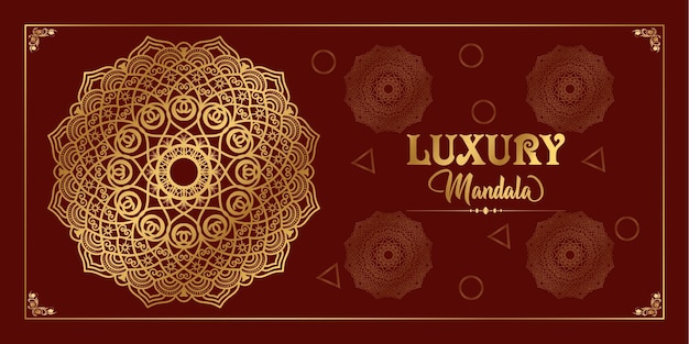 diseño de fondo de mandala de lujo