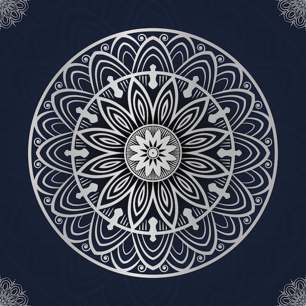 Vector diseño de fondo de mandala de lujo