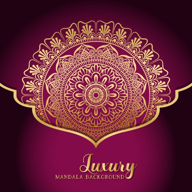 Diseño De Fondo De Mandala De Lujo