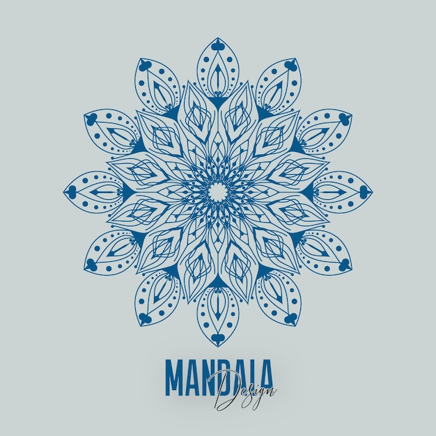 Vector diseño de fondo de mandala ornamental islámico, patrón circular en forma de mandala para henna, mehndi