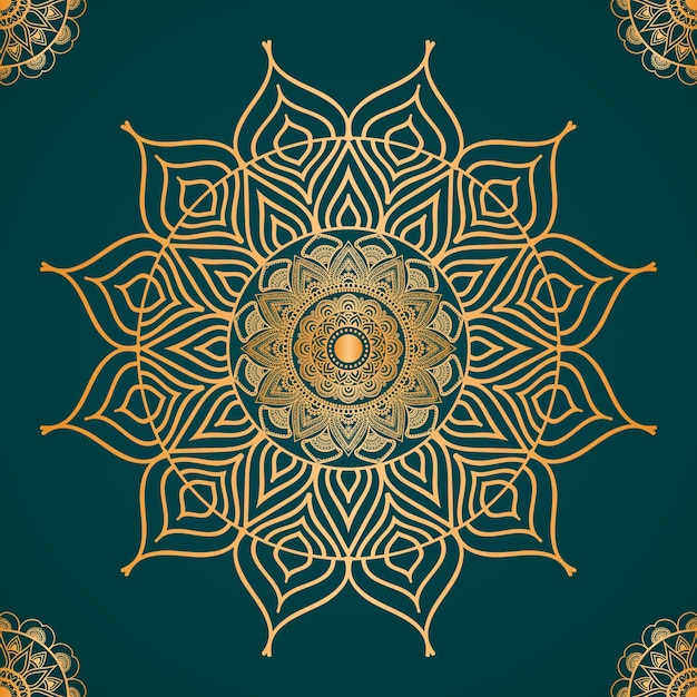 Diseño De Fondo De Mandala Ornamental De Lujo De Color Degradado