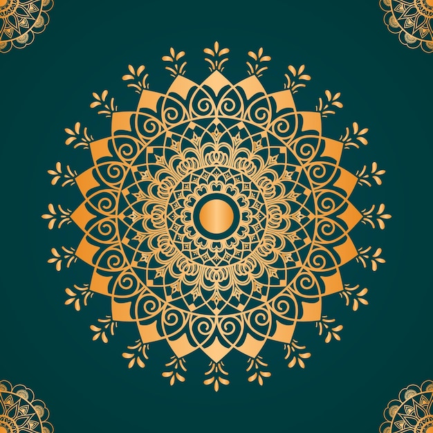 Diseño De Fondo De Mandala Ornamental De Lujo De Color Degradado