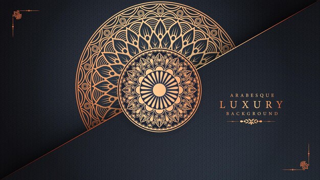 Diseño de fondo de mandala ornamental de lujo