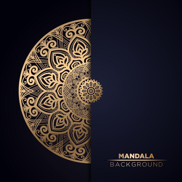 Diseño de fondo de mandala ornamental de lujo