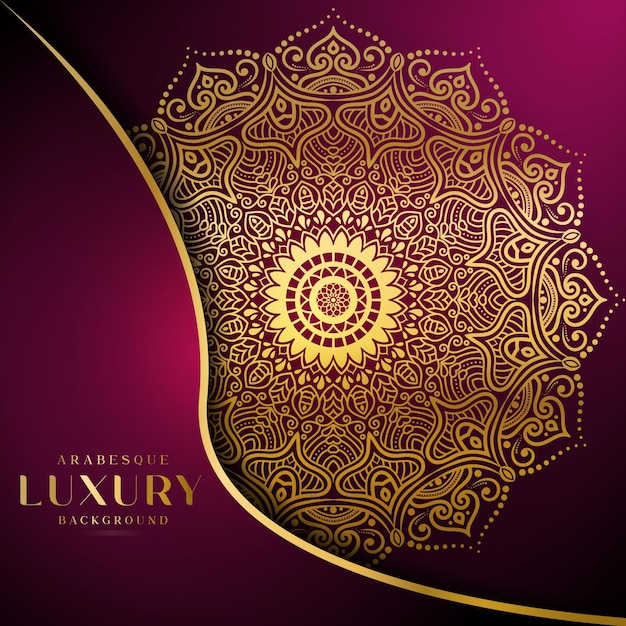 Diseño de fondo de mandala ornamental de lujo