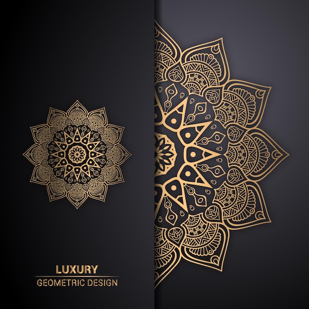 Diseño de fondo de mandala ornamental de lujo