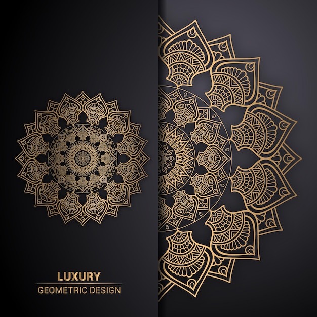 Diseño de fondo de mandala ornamental de lujo