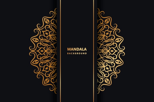 Diseño de fondo de mandala de oro