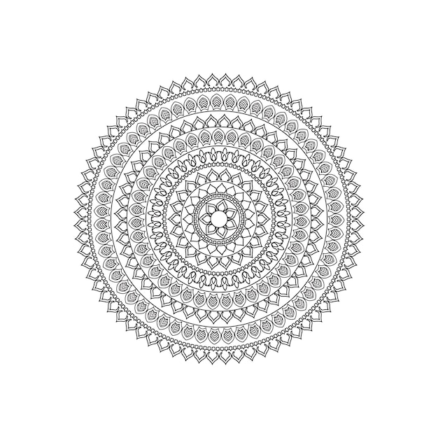 Diseño de fondo de mandala Vector Premium