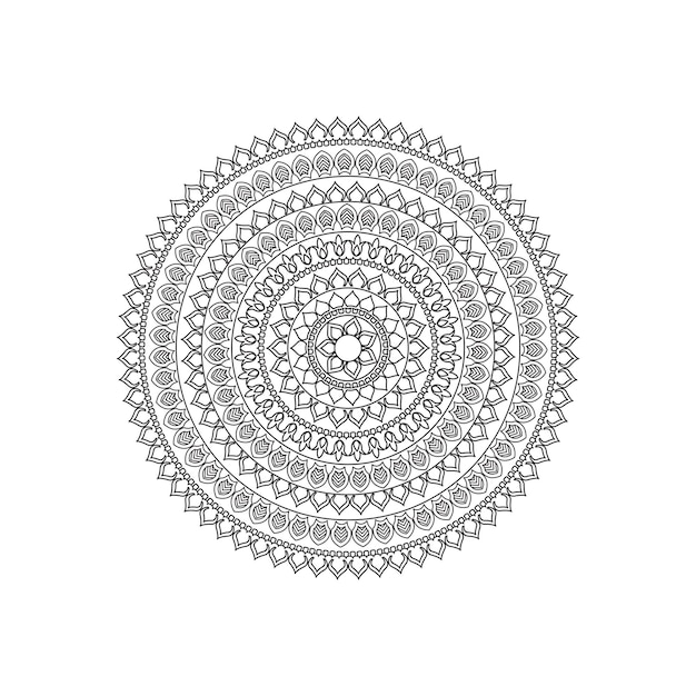 Diseño de fondo de mandala vector premium