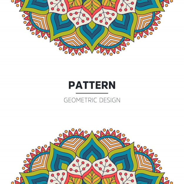 Diseño de fondo de Mandala