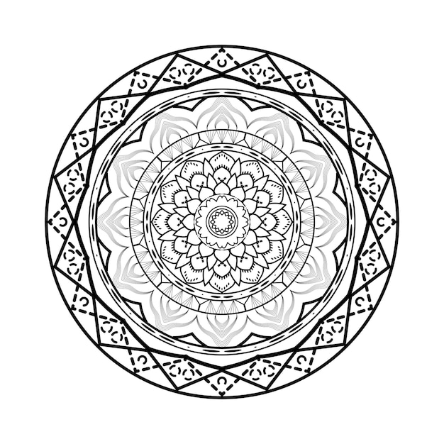 Diseño de fondo de mandala