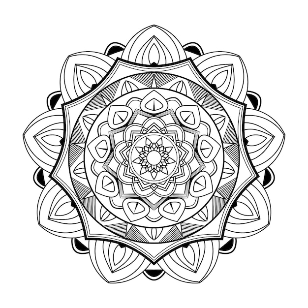 Diseño de fondo de mandala