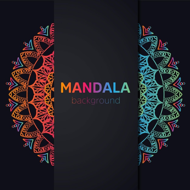 Vector diseño de fondo de mandala