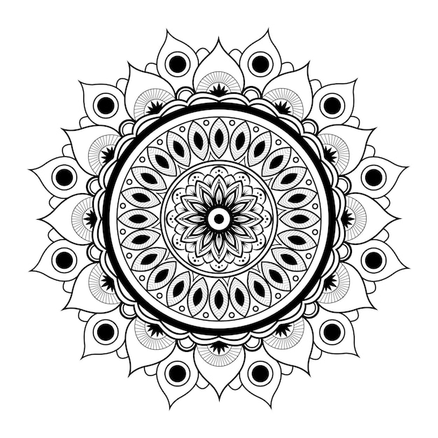 Vector diseño de fondo del mandala