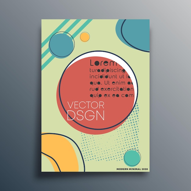 Diseño de fondo mínimo abstracto para la tipografía de la cubierta del folleto del aviador del cartel u otros productos de impresión Ilustración vectorial