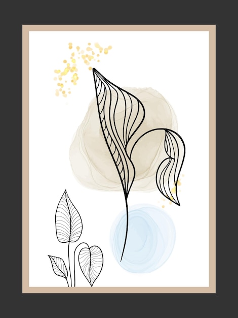 Diseño de fondo de moda abstracto boho moderno
