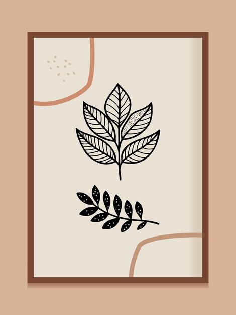 Diseño de fondo de moda abstracto boho moderno