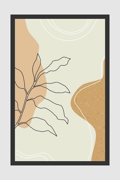 Diseño de fondo de moda abstracto boho moderno