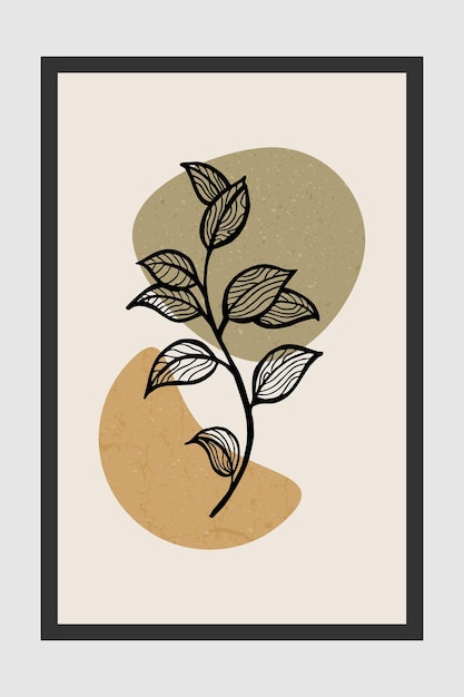 Diseño de fondo de moda abstracto boho moderno