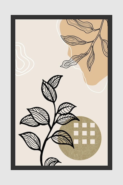 Diseño de fondo de moda abstracto boho moderno