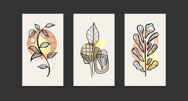 Diseño de fondo de moda abstracto boho moderno
