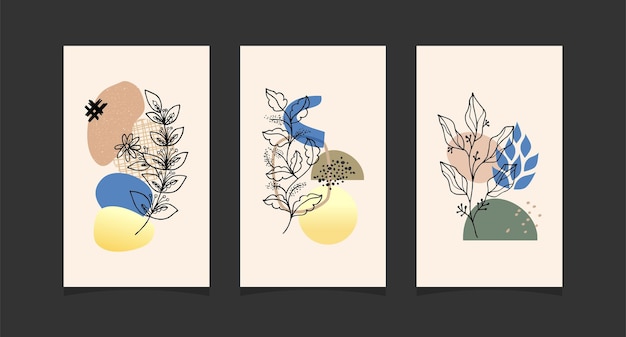 Diseño de fondo de moda abstracto boho moderno