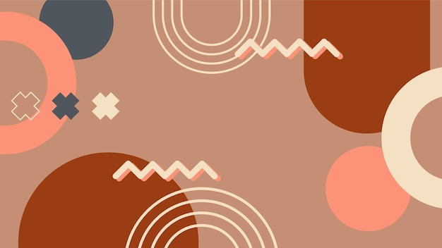 Diseño de fondo de moda de memphis. Composiciones de formas geométricas mínimas.