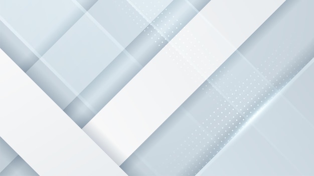 Diseño de fondo moderno abstracto blanco Forma geométrica blanca abstracta con fondo de banner de concepto de tecnología futurista