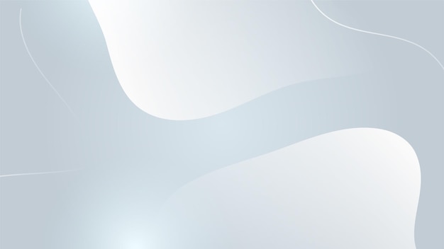 Diseño de fondo moderno abstracto blanco Forma geométrica de onda blanca abstracta con fondo de banner de concepto de tecnología futurista