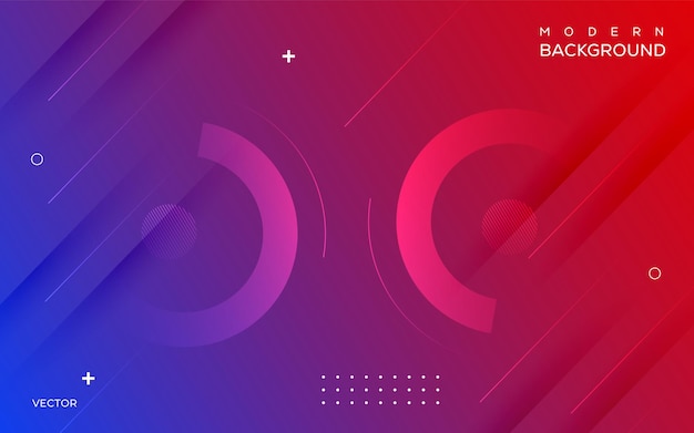 Diseño de fondo moderno colorido abstracto Vector Premium