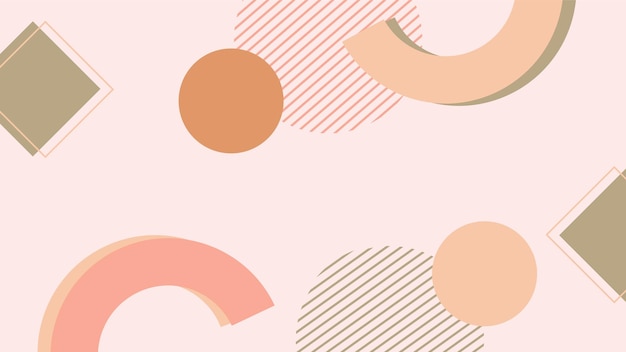 Diseño de fondo moderno estilo memphis abstracto en color pastel