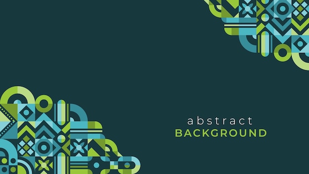Diseño de fondo de mosaico geométrico abstracto
