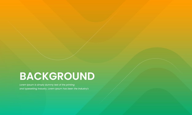 Diseño de fondo naranja gradiente patrón de onda diseño de fondo abstracto banner