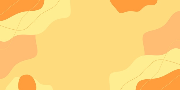 Diseño de fondo naranja de patrón de onda abstracto para carteles de felicitación de póster de banner en las redes sociales