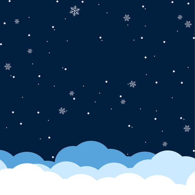 Diseño de fondo de Navidad Diseño de plantilla de Navidad Fondo de nieve