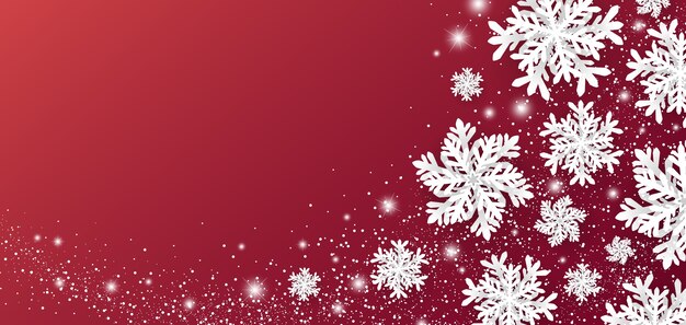 Diseño de fondo de Navidad e invierno de copo de nieve.