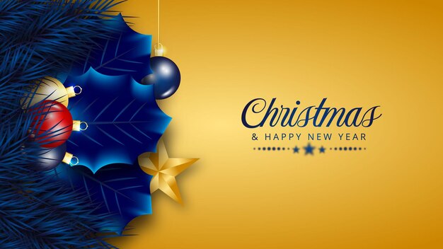 Diseño de fondo de Navidad oro