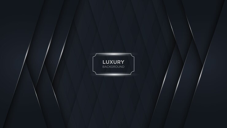 Diseño de fondo negro abstracto de lujo negro
