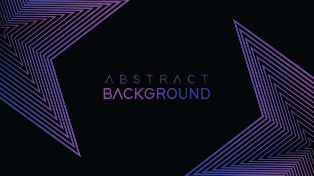 Diseño de fondo negro premium con rayas abstractas que alinean temas futuros
