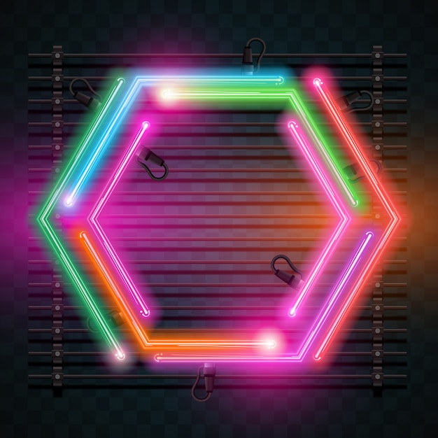 Diseño de fondo de neón