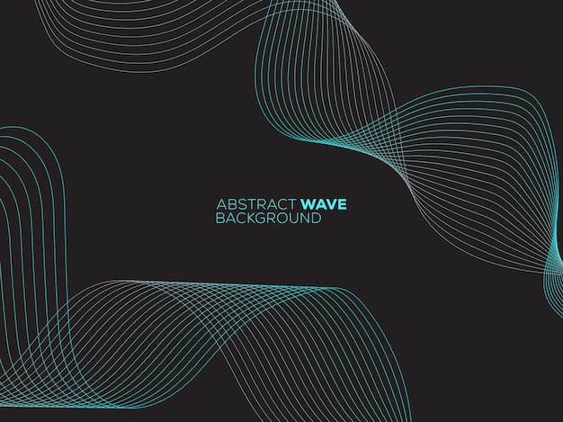 Diseño de fondo de ola abstracta
