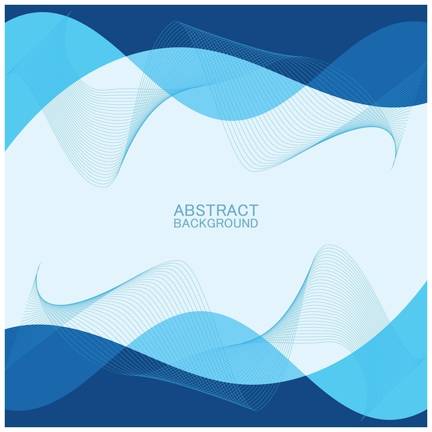 Diseño de fondo de olas de playa abstracto con combinación de vectores azules diseño de concepto para portada de libro