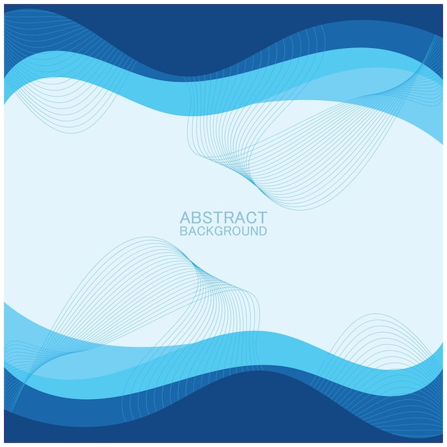 Diseño de fondo de olas de playa abstracto con combinación de vectores azules diseño de concepto para portada de libro